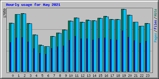 Hourly usage for May 2021