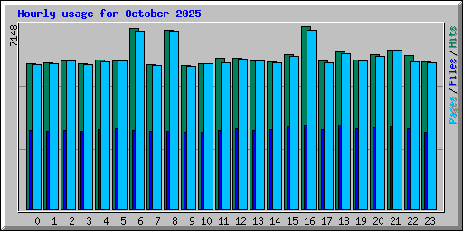 Hourly usage for October 2025